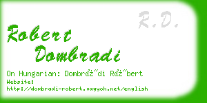 robert dombradi business card